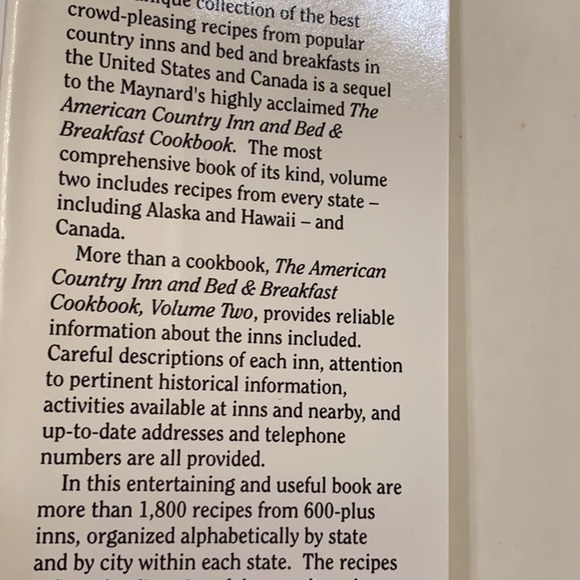 Bed & Breakfast Cookbook - Picture 2 of 5
